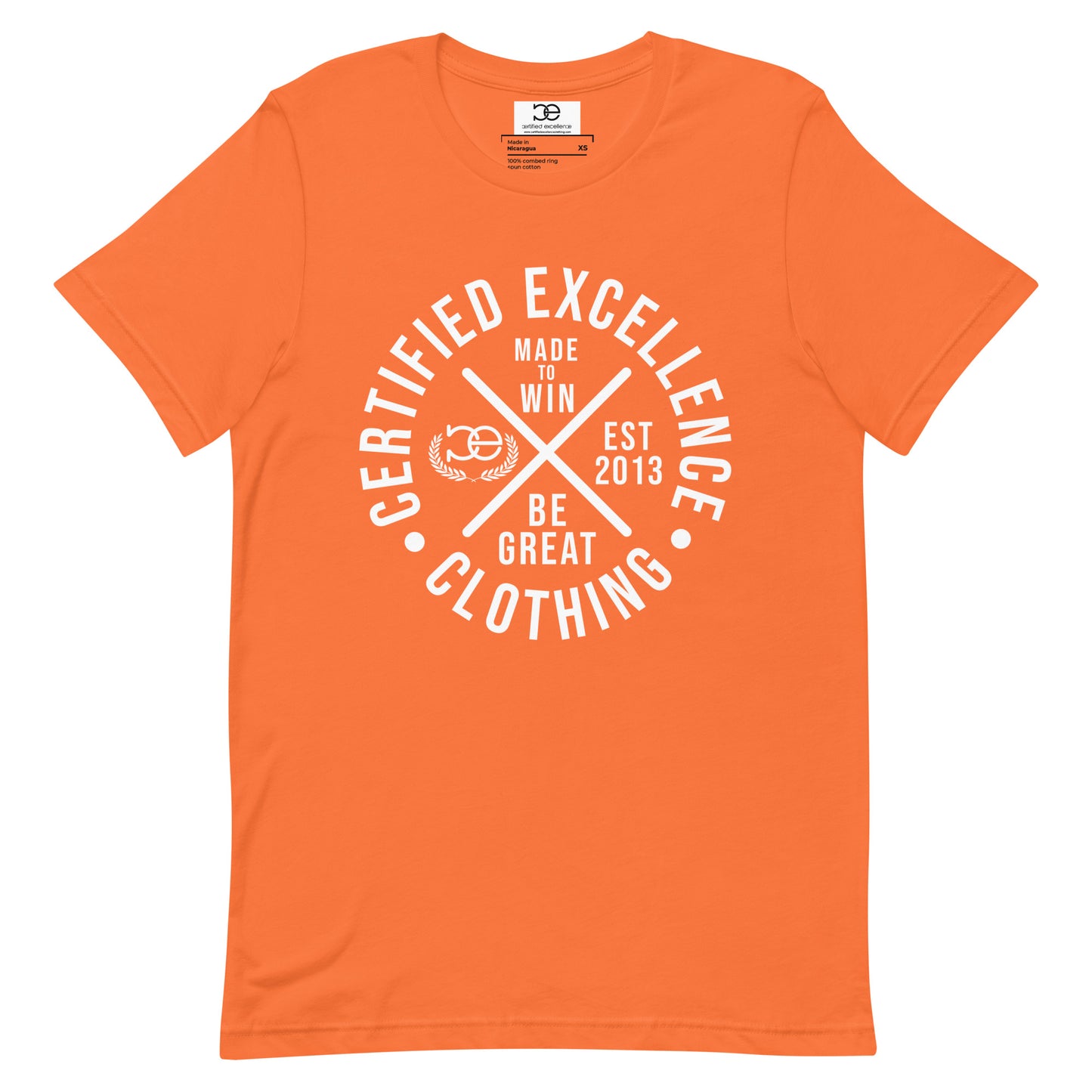 “CE” Circle Logo Tee Orange