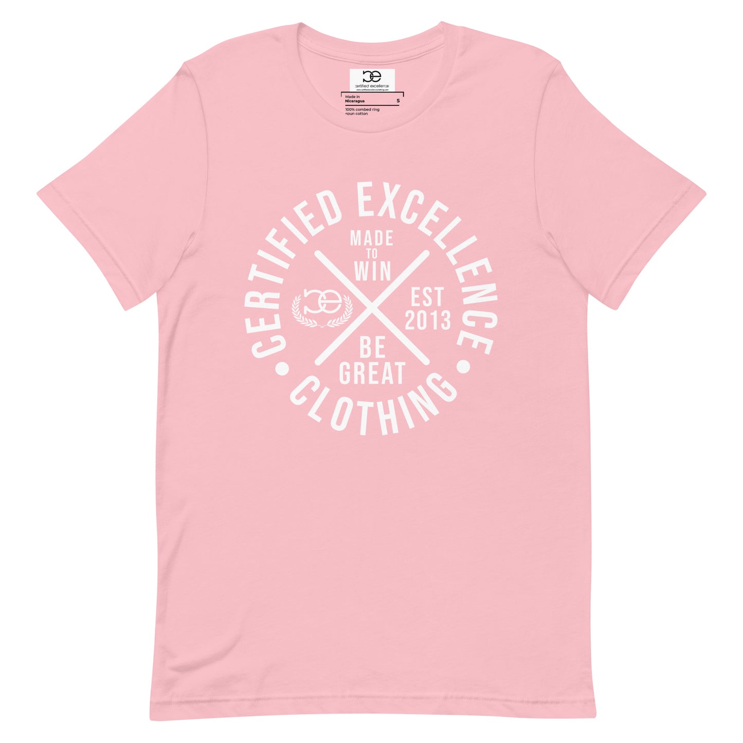 “CE” Circle logo Tee Pink