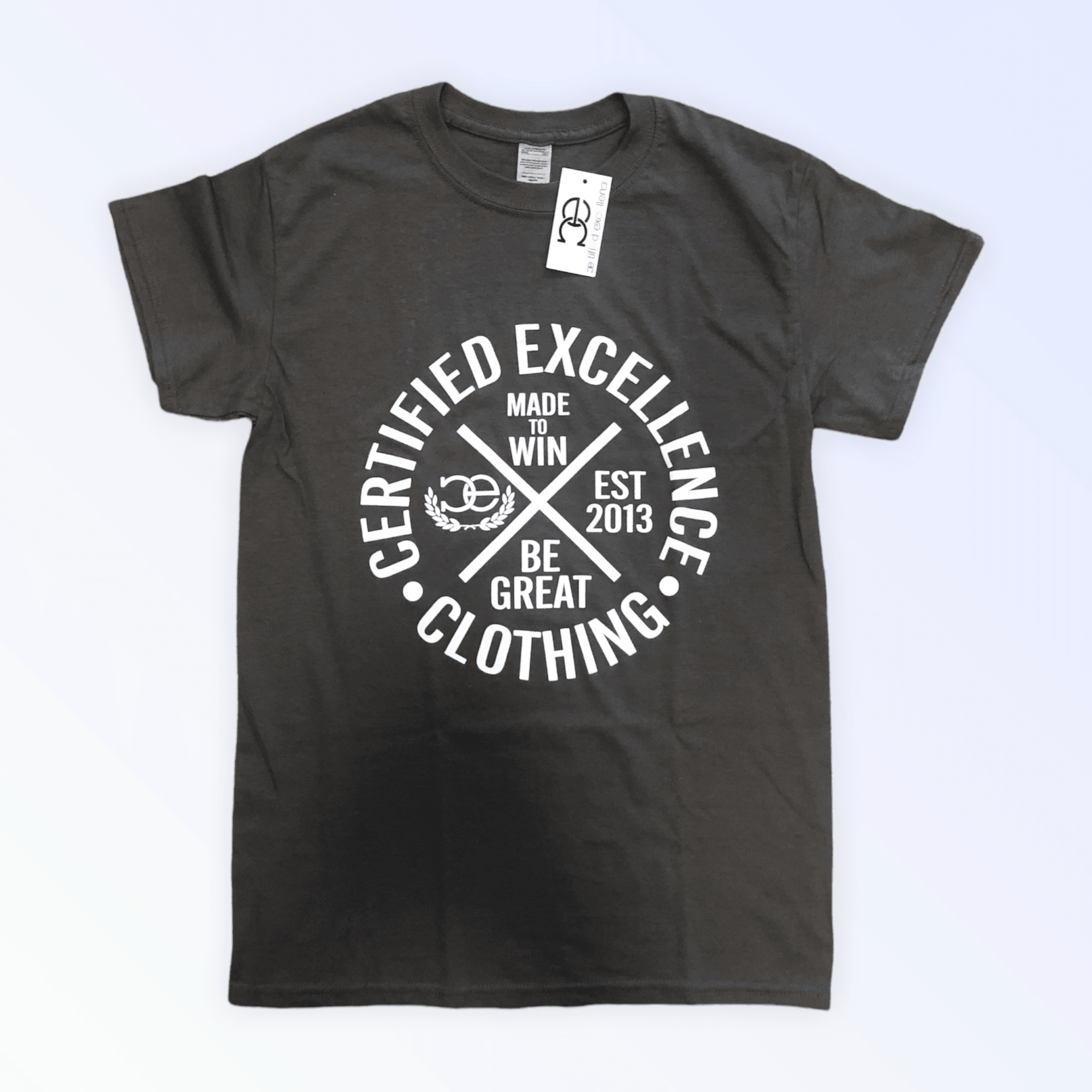 “CE” Circle Logo Tee (Gray) - Certified Excellence Clothing